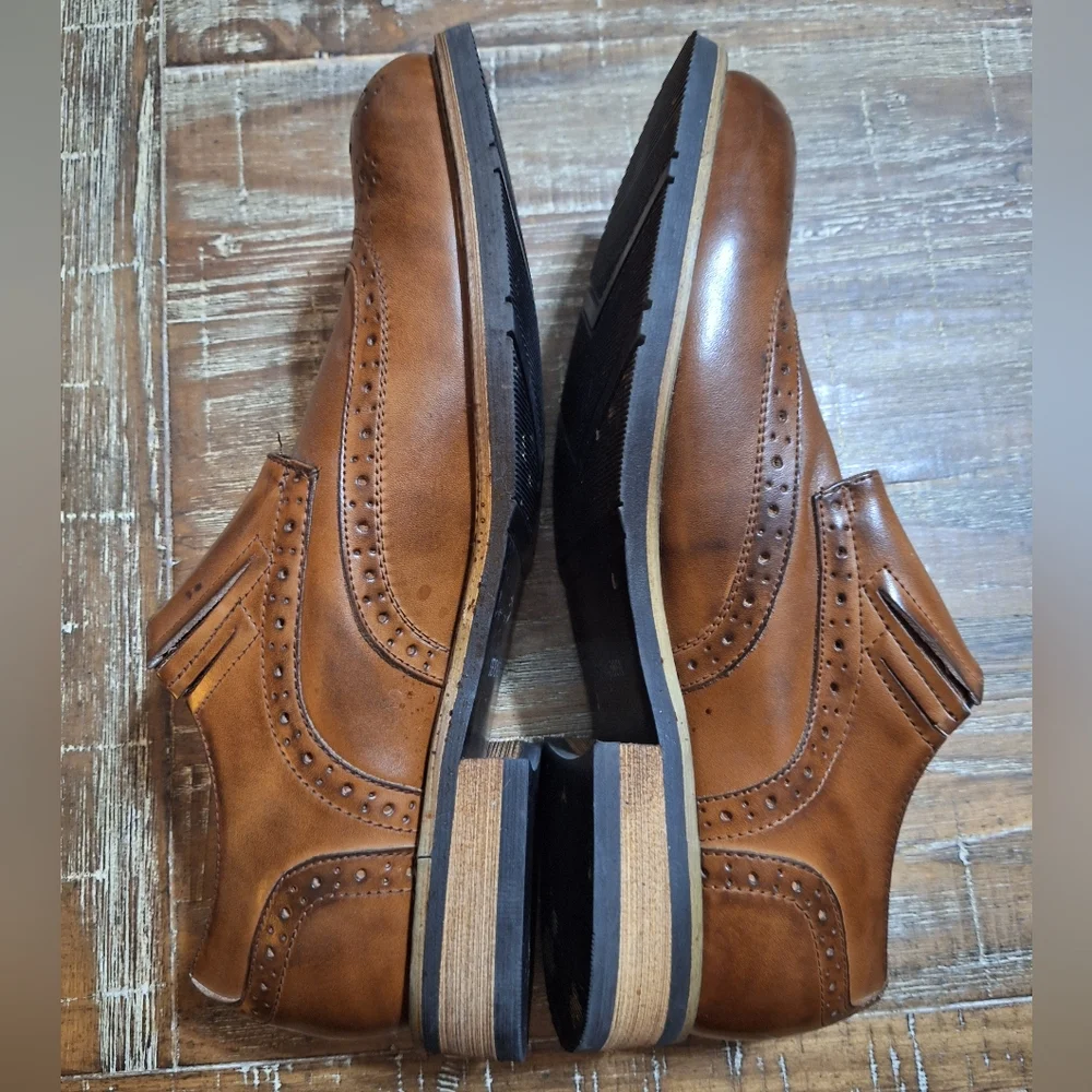 Steve Madden Men's Dress‎ Shoes Brown Color Size 9.5 Leather Upper